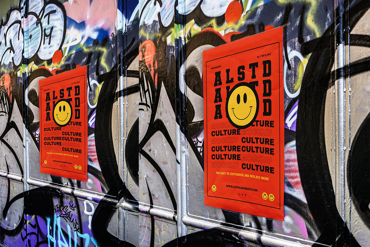 Mockup Poster Urban Pack 2, an Advertising Mockup by Alphaleonis_std (Photo 2 of 3)