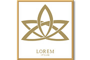Vector floral logo, an Outline Icon by RODINA (Thumbnail 3 of 3)