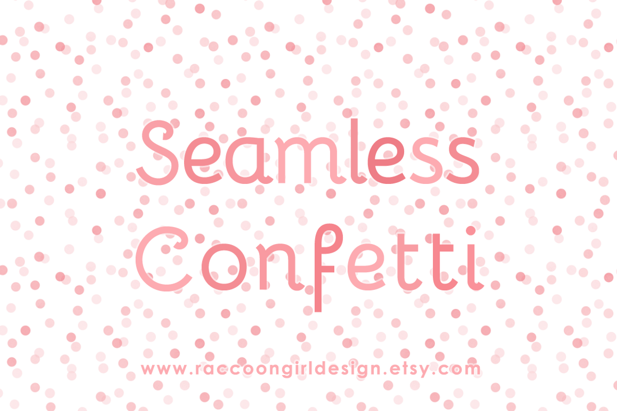 Seamless Girly Pink Confetti preview 3