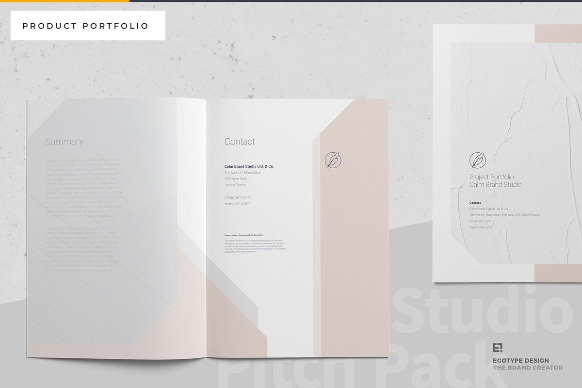 Calm Portfolio, a Brochure Template by Egotype (Photo 14 of 20)
