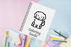 Cute Golden Retriever Stamp Brushes