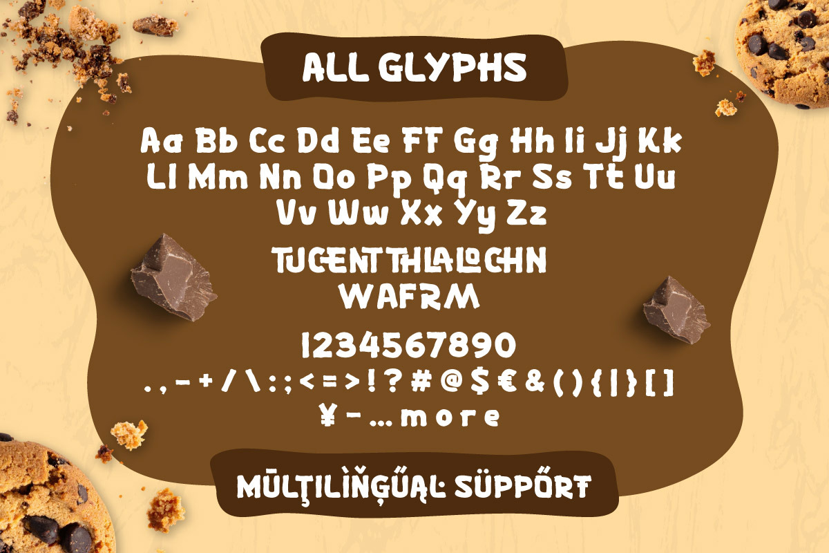 Chruncy Cacao - Choco Display Font, a Sans Serif Font by productype1 (Photo 10 of 10)