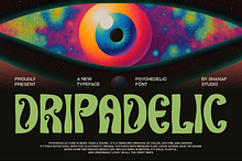Dripadelic Display Psychedelic Font