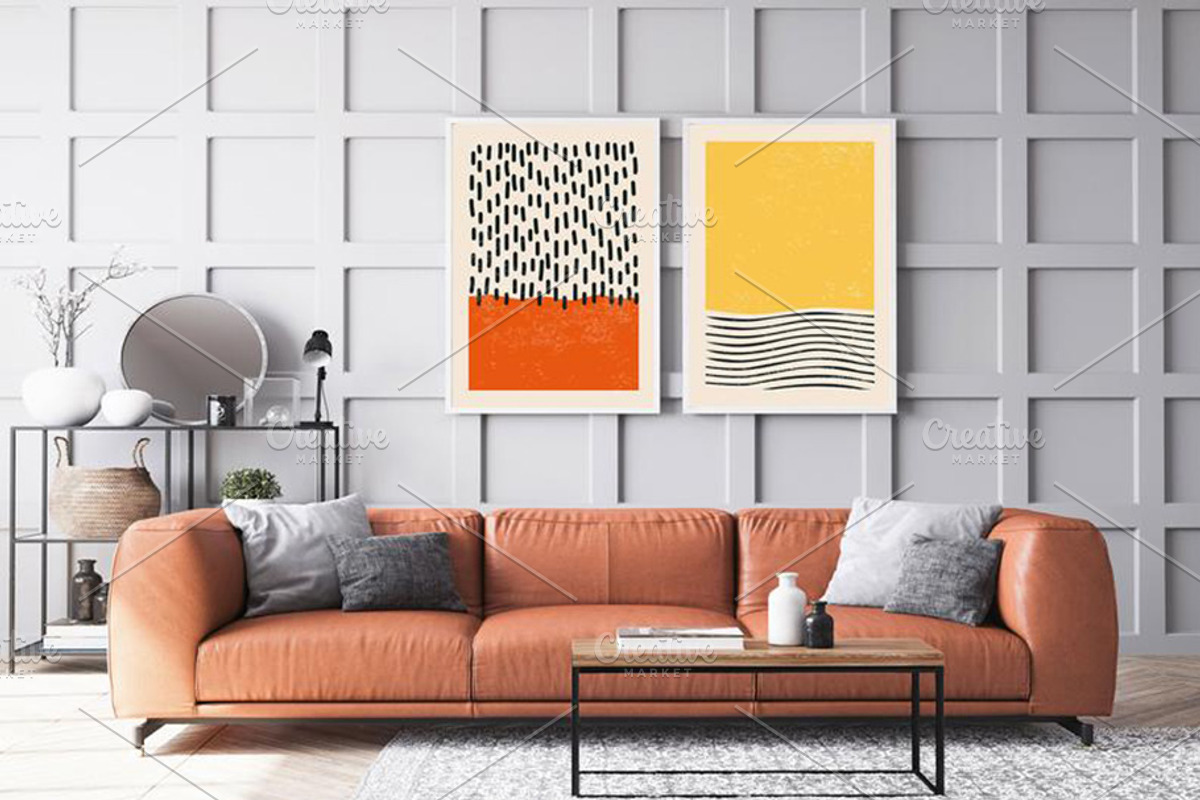Geometric Printable Wall Art Prints, a Background Graphic by C Design Studio (Photo 7 of 17)