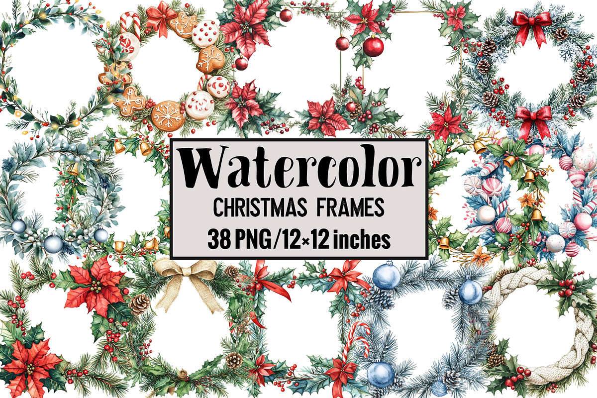 Christmas Frames, an Illustration by Design Market (Photo 1 of 4)