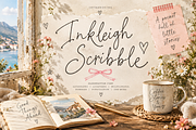 Inkleigh Scribble – Handwritten Font, a Handwritten Font by Designertale (Thumbnail 1 of 10)