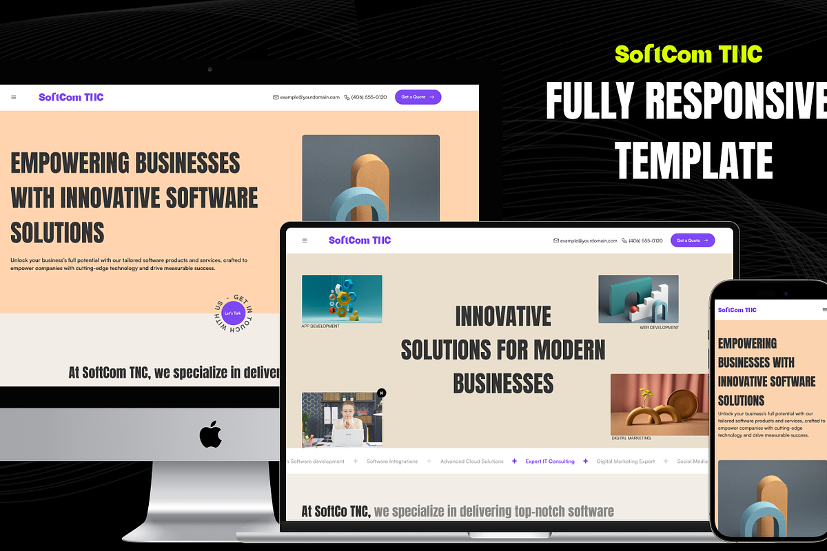 Softcom TNC - Modern Agency Website preview 2