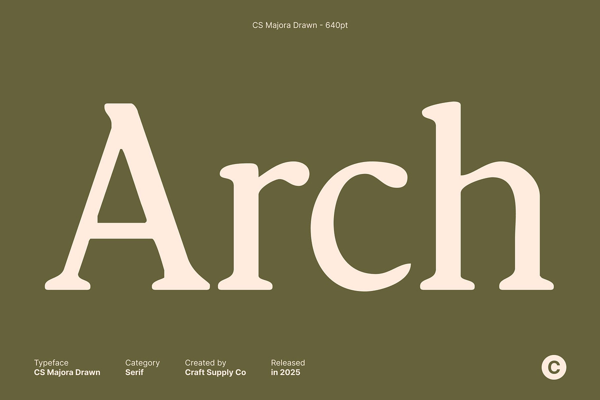 CS Majora Drawn, a Serif Font by Craft Supply Co. (Photo 2 of 8)