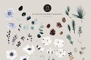 Watercolor flower - Winter flowers, an Illustration by Beigetime (Thumbnail 5 of 8)