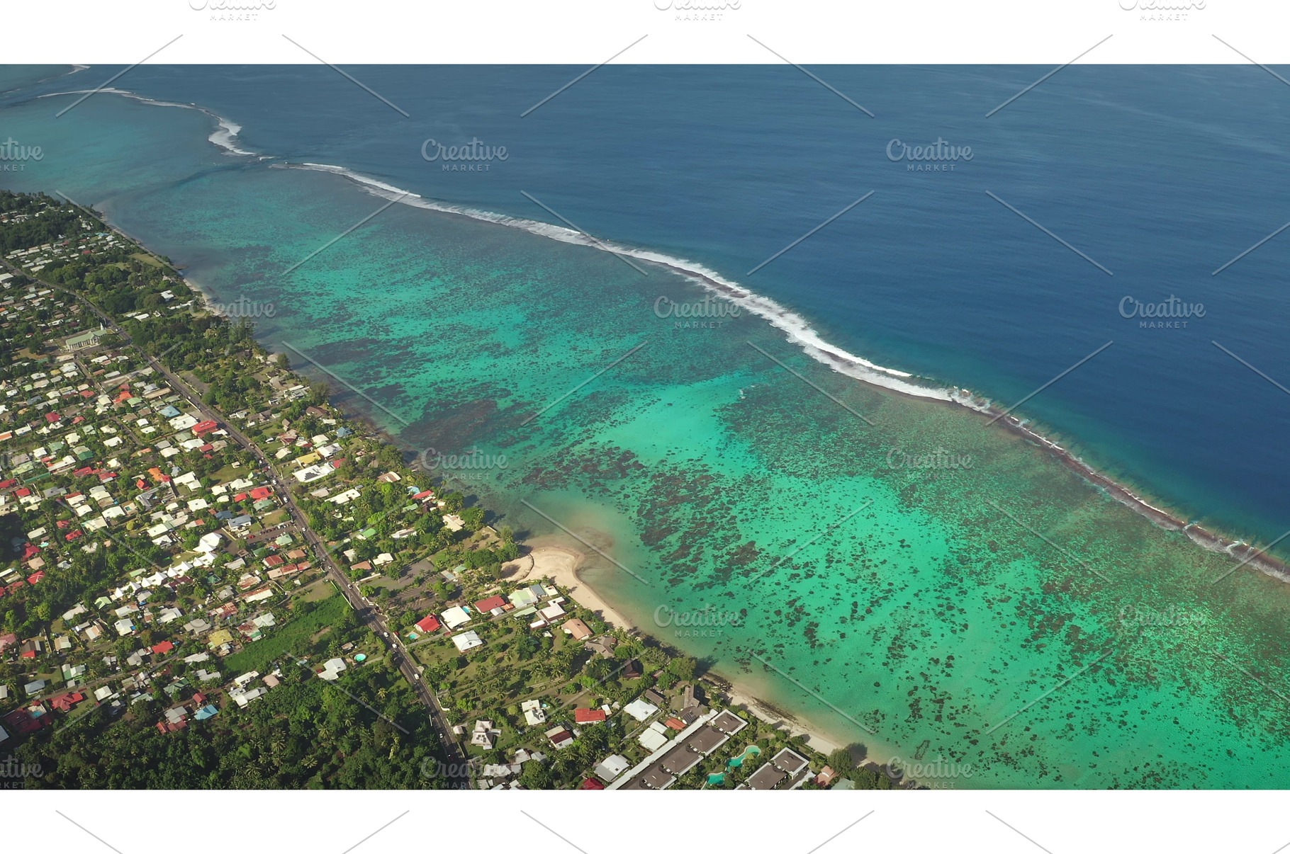 Breathtaking aerial view of tropical, a Nature Photo by Goinyk