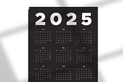 Minimalist Wall Calendar for 2025, a Templates & Theme by MMS Design Studio (Thumbnail 5 of 5)