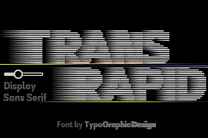 TYPEFACE Trans Rapid 5 FONT STYLES