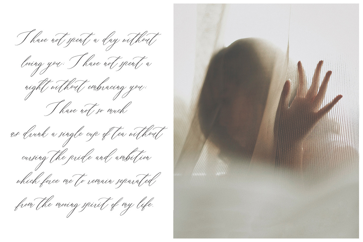 Saint Amour Script, a Script Font by Calamar Studio (Photo 10 of 19)