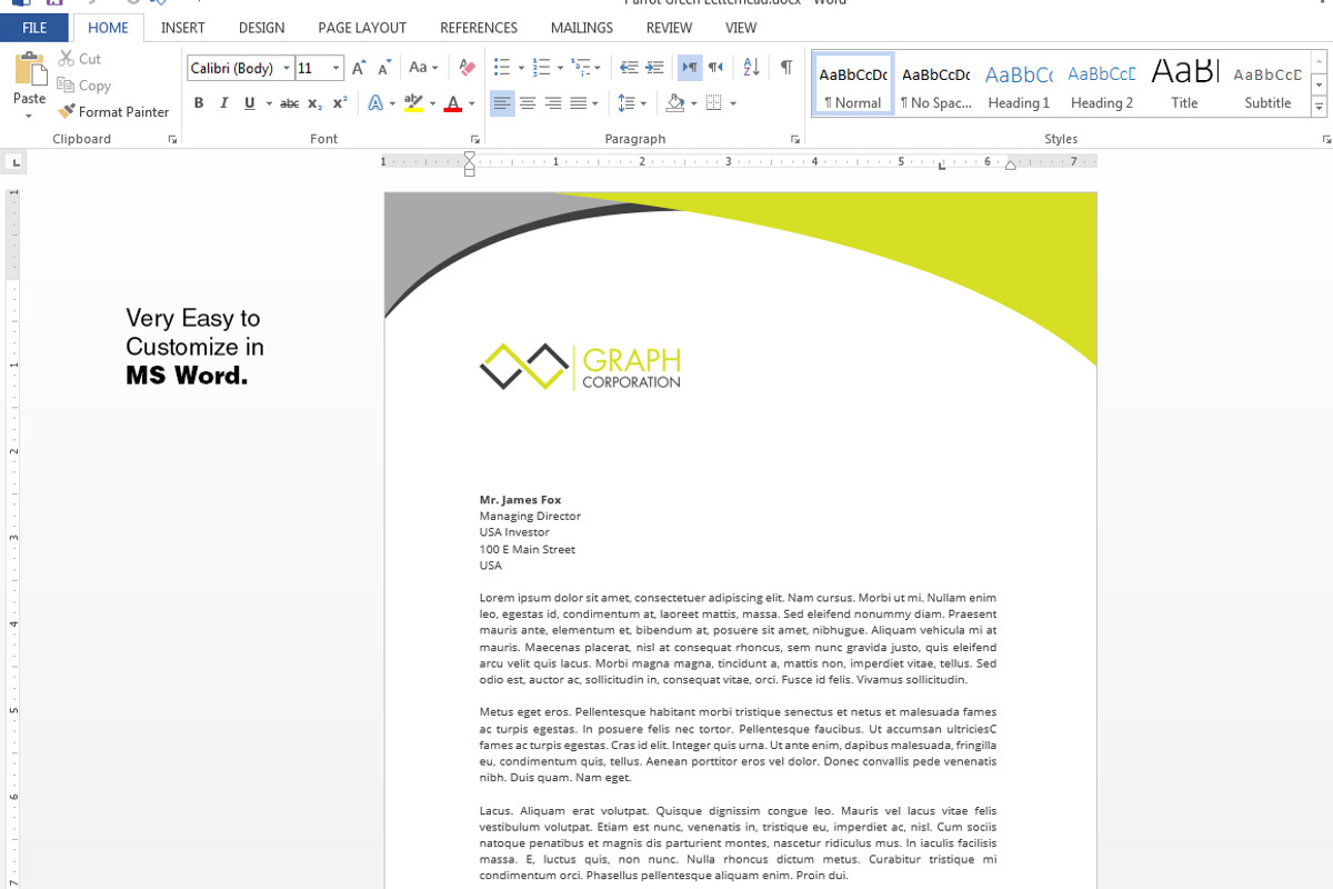 Letterhead, a Stationery Template by asimalikhan555 (Photo 6 of 6)