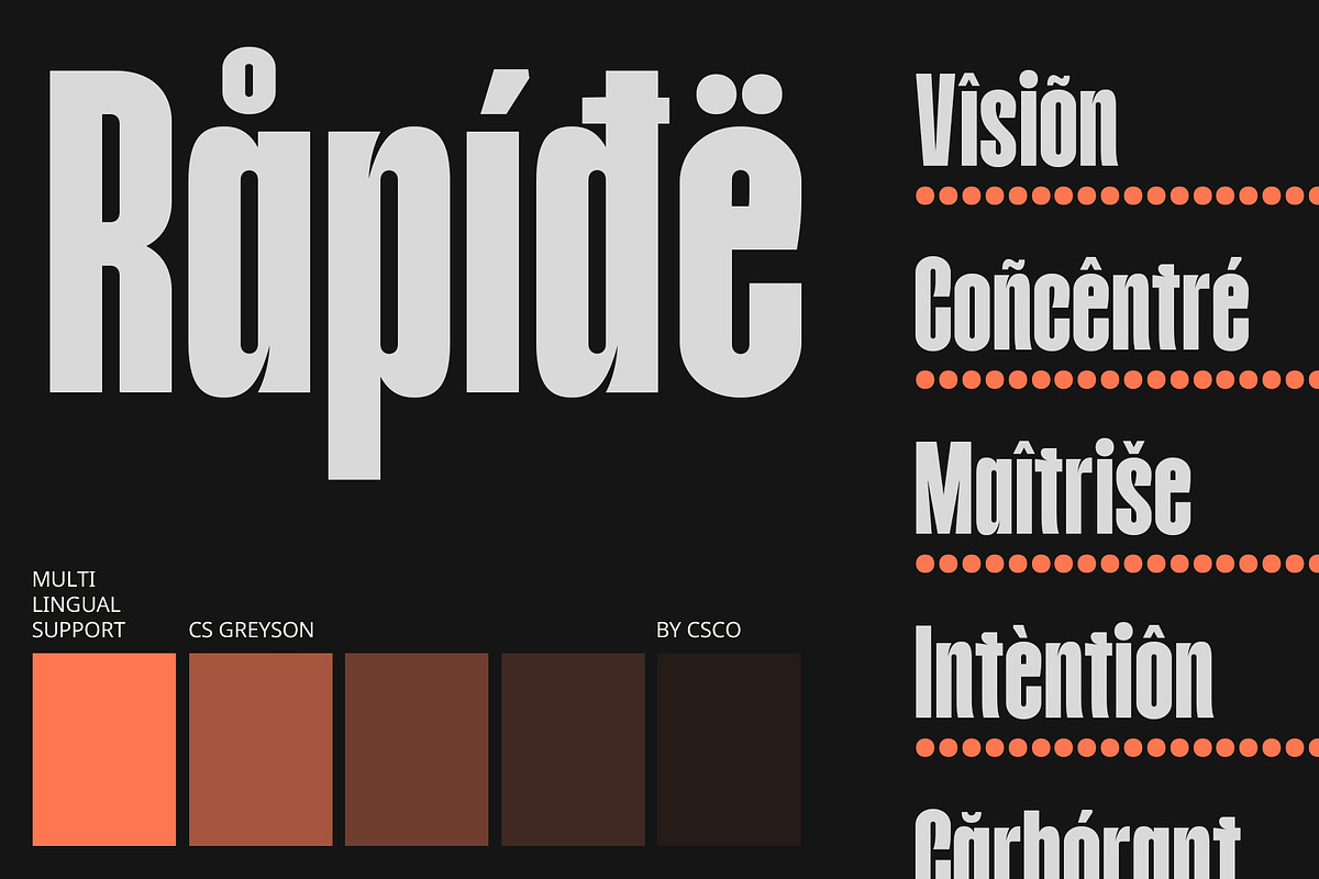 CS Greyson – Condensed Font, a Sans Serif Font by Craft Supply Co. (Photo 6 of 8)