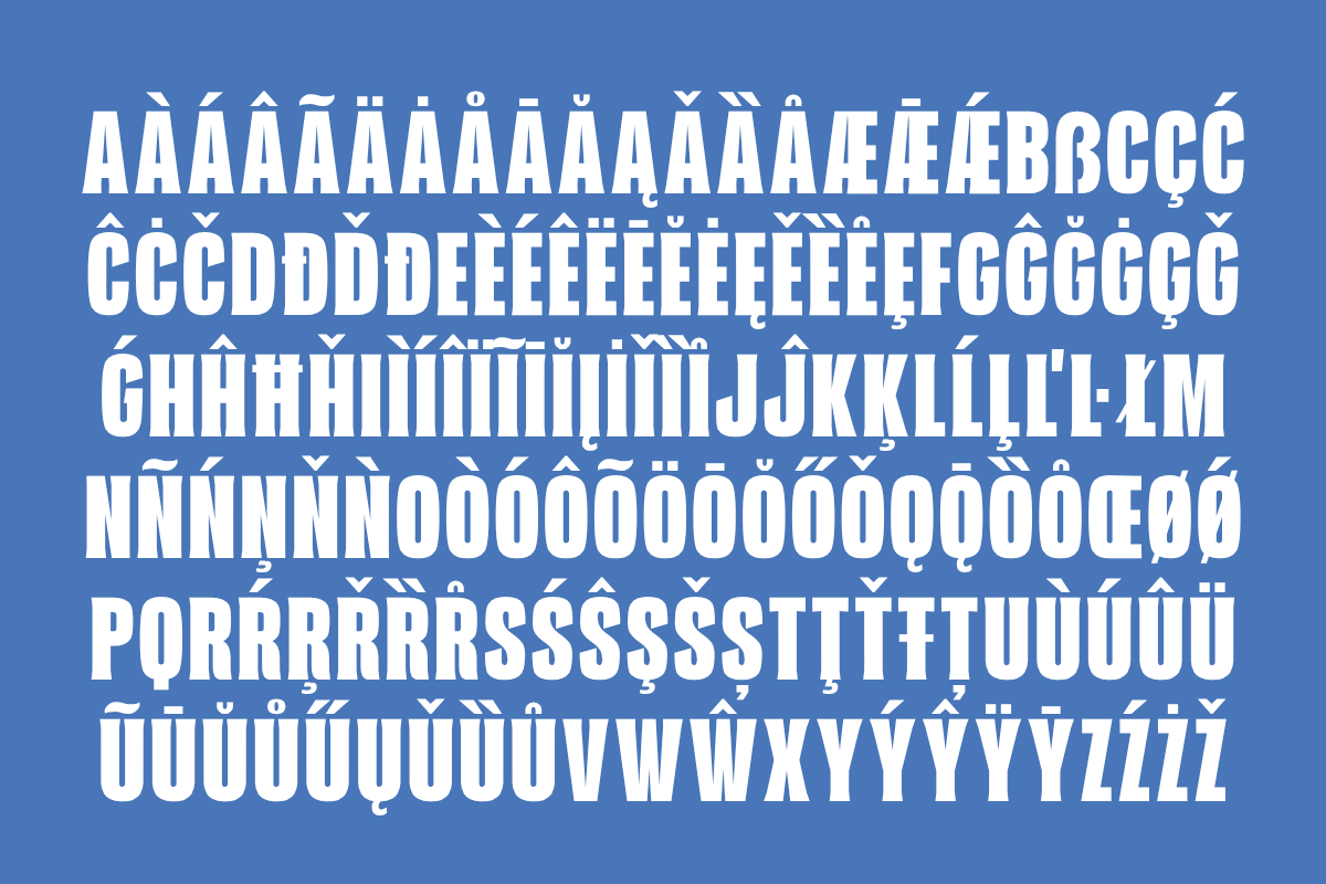 Geralts – Condensed Display Font, a Sans Serif Font by Fikryal Studio (Photo 10 of 13)