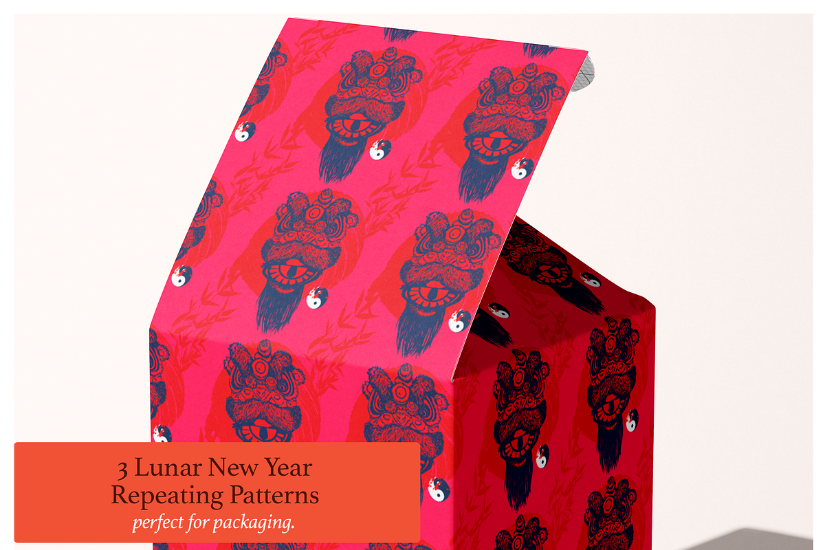 3 Repeating Lunar New Year Patterns, a Pattern Graphic by CC CREATIVE CO (Photo 6 of 10)