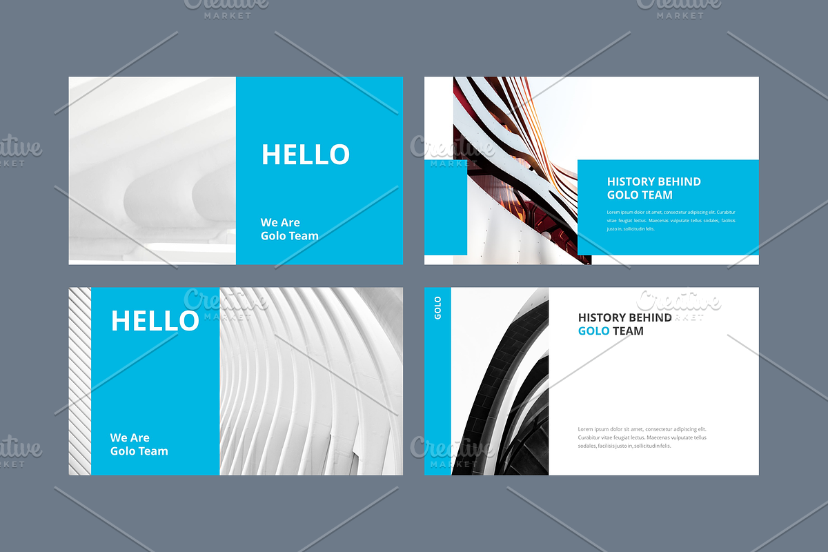 BLUEZ - Powerpoint Template, a Presentation Template by Pixelz Studio (Photo 2 of 10)