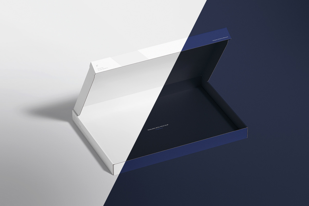 European Mailing Box Mockup, a Packaging Mockup by WebAndCat (Photo 7 of 15)