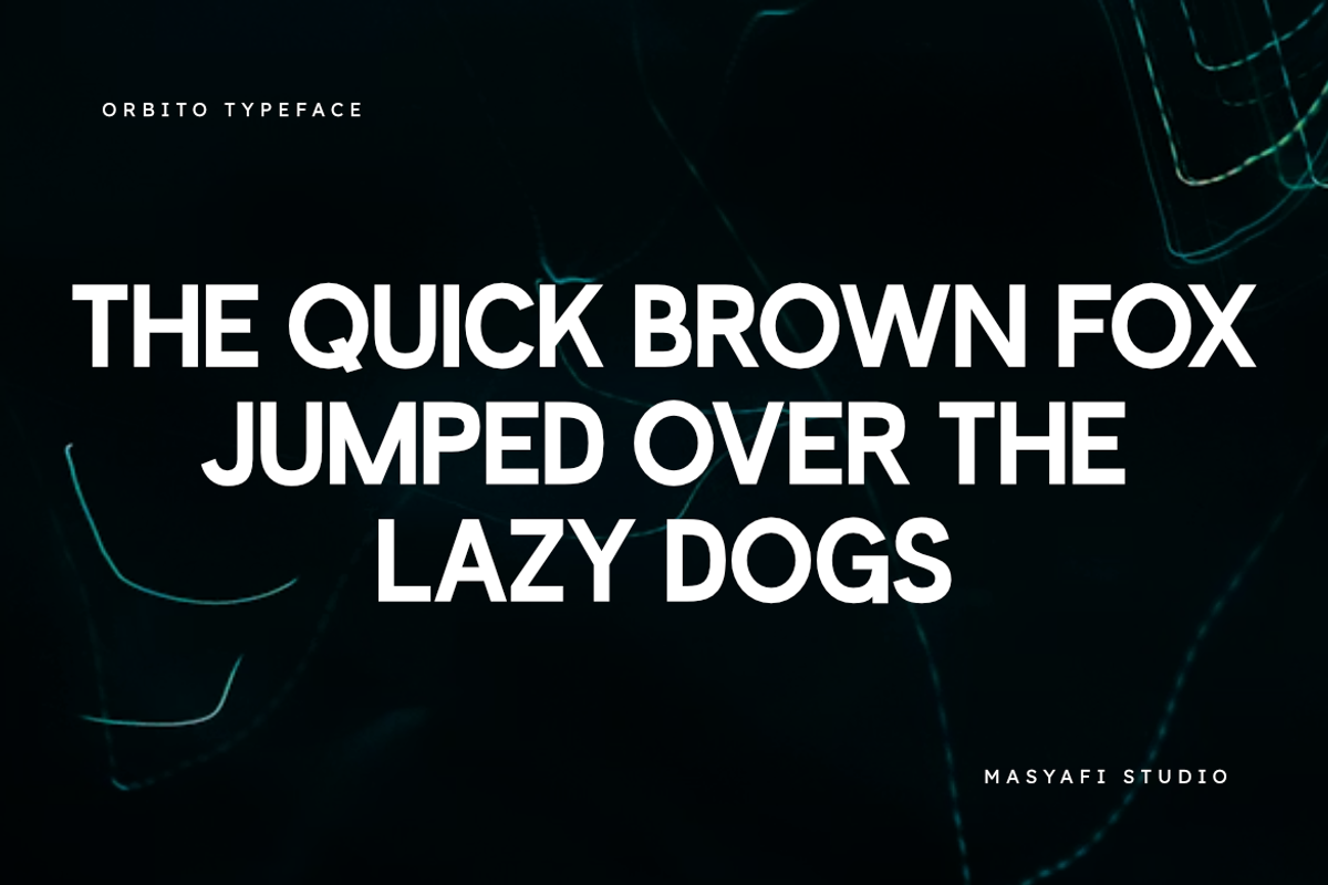 Orbito - Modern Sans Serif Font, a Sans Serif Font by Masyafi Studio (Photo 4 of 8)