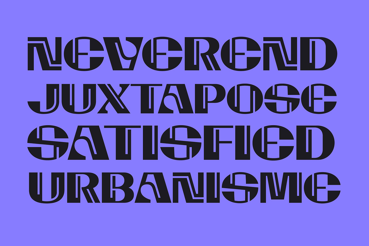 Gramion; Experimental Display Font, a Sans Serif Font by Eko Bimantara (Photo 5 of 6)