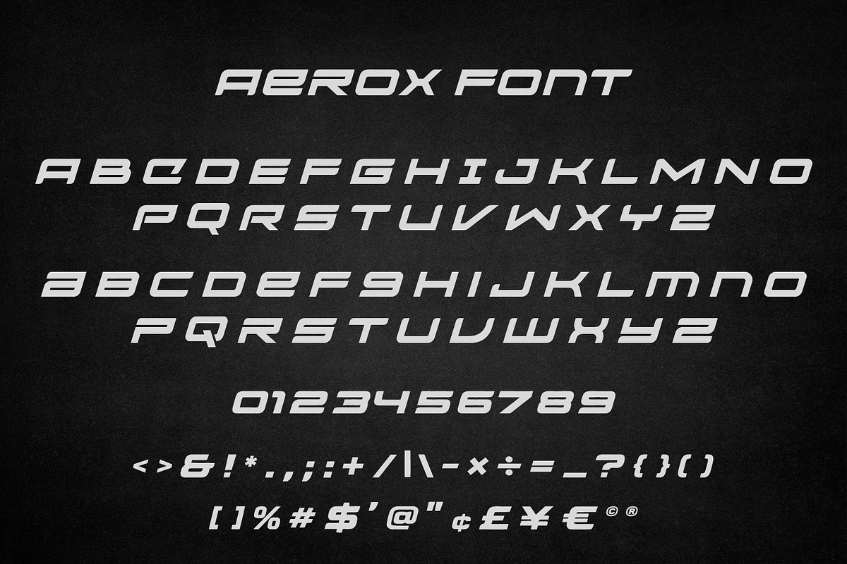 AeroX - Slanted Display Typeface, a Sans Serif Font by OWPictures (Photo 9 of 9)