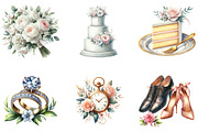 White Wedding, Wedding Timeline, a Seasonal Illustration by DreamArtGraphic (Thumbnail 3 of 4)