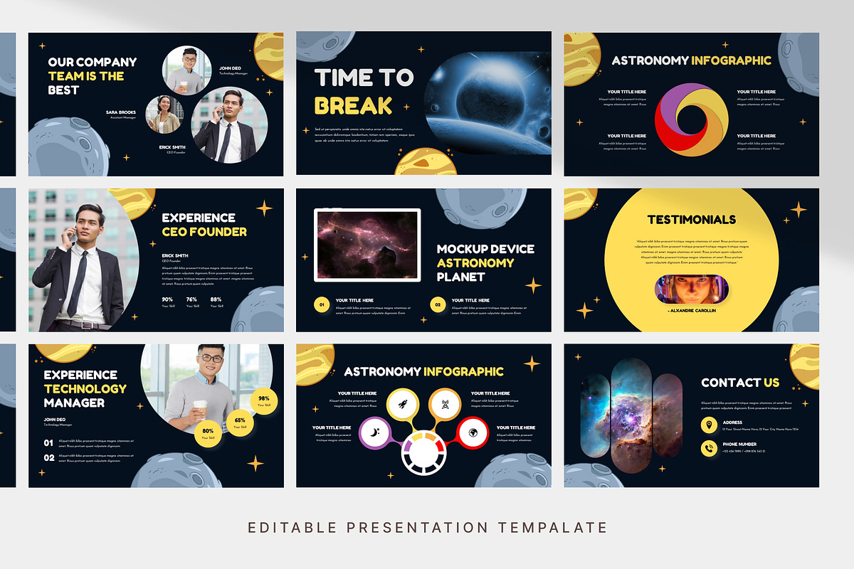Astronomy Presentation Template, a Presentation Template by Digitcase x Wealthwells (Photo 4 of 4)