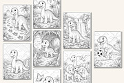 Dinosaur Coloring Adventure, a Stationery Template by Designmela01 (Thumbnail 4 of 5)