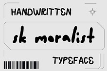 SK Moralist — Handwritten Font