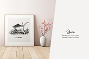 80 line art Horse Stable clip art, an Animal Illustration by Poppy Lane Studio (Thumbnail 8 of 12)