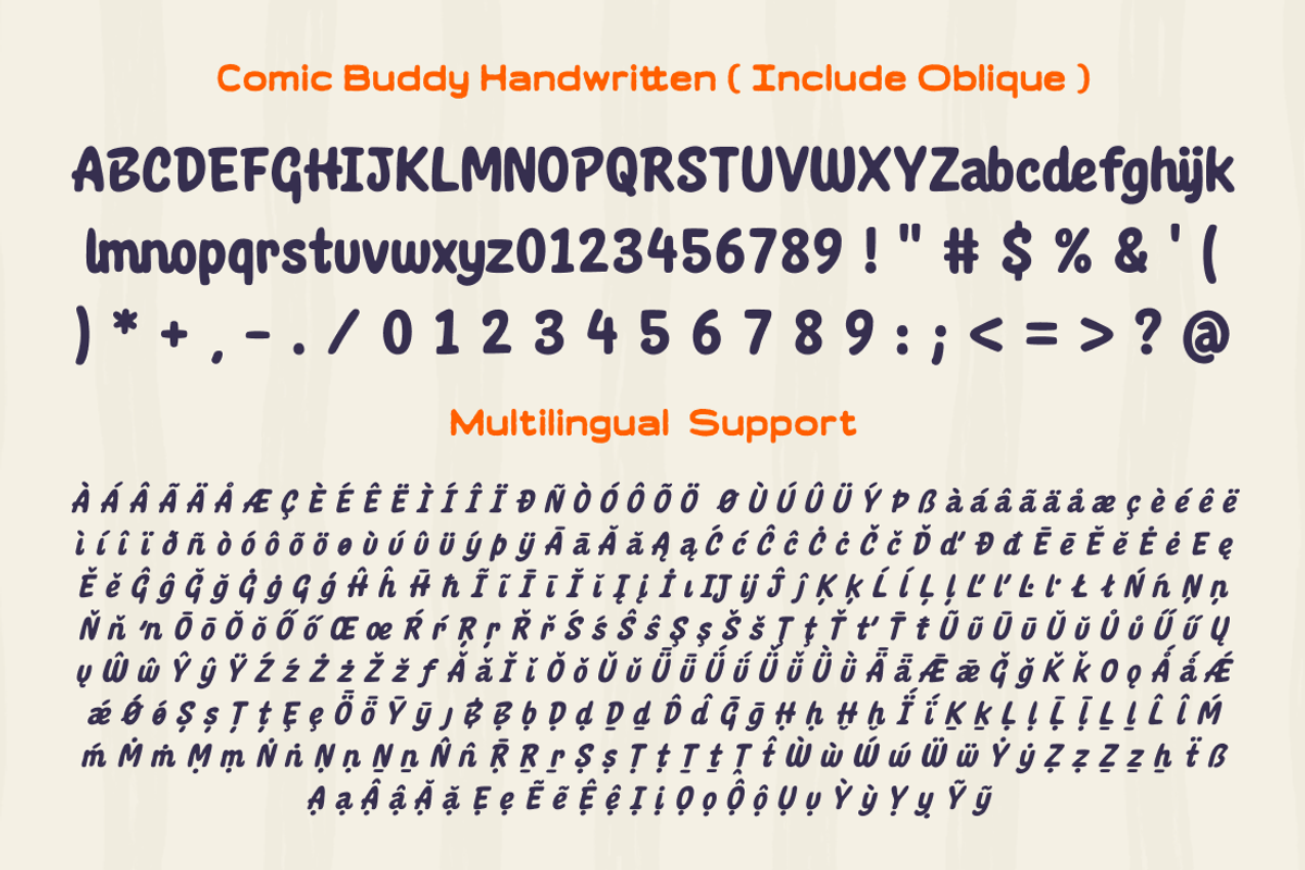 Sans & Handwritten for Comic Font, a Handwritten Font by Simetrica Labs (Photo 4 of 10)