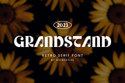 Grandstand Retro Serif Font, a Serif Font by UICreative (Thumbnail 1 of 13)