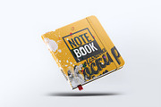 Square Notebook Mock-Up, an Advertising Mockup by DesignRushMarket (Thumbnail 6 of 7)