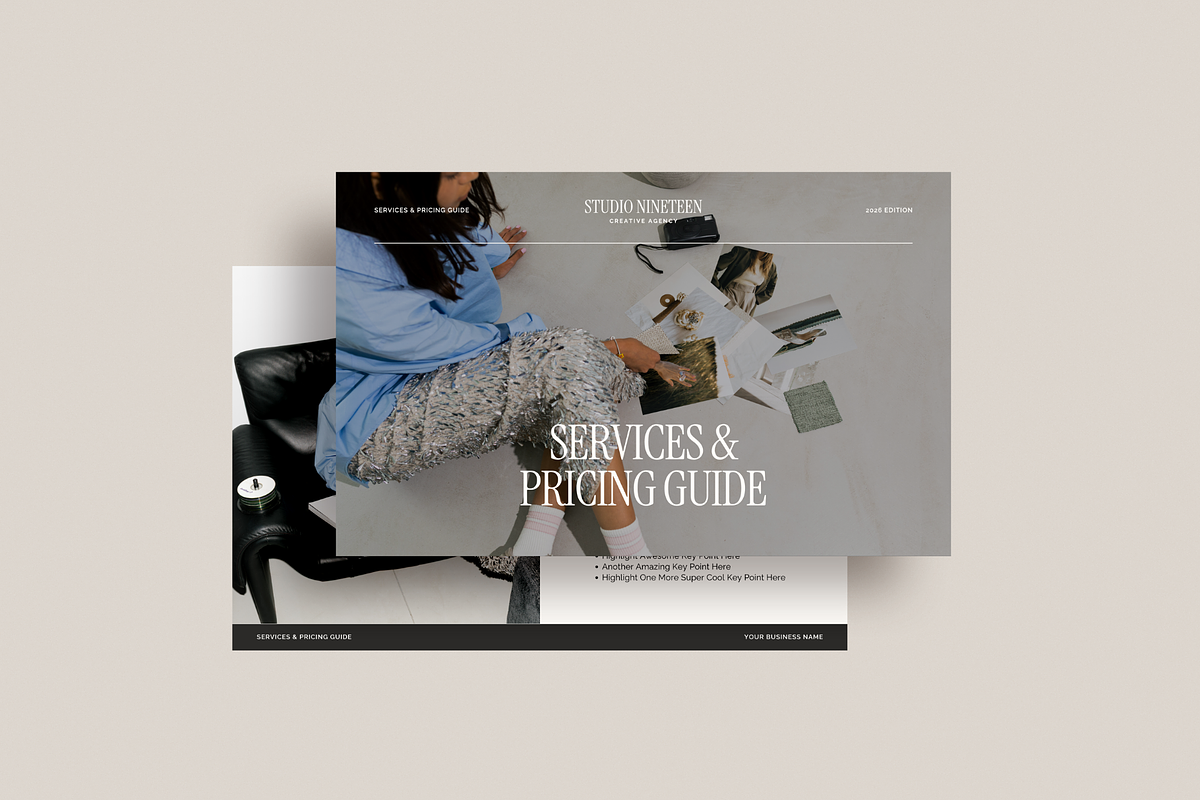 Pricing Guide Template | Canva, a Presentation Template by Rosetta Lane Design (Photo 1 of 9)