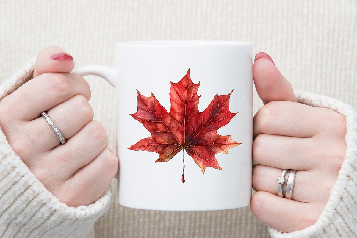 Watercolor Fall Autumn Leaves Clipar, an Illustration by Sublimation Artist (Photo 5 of 6)