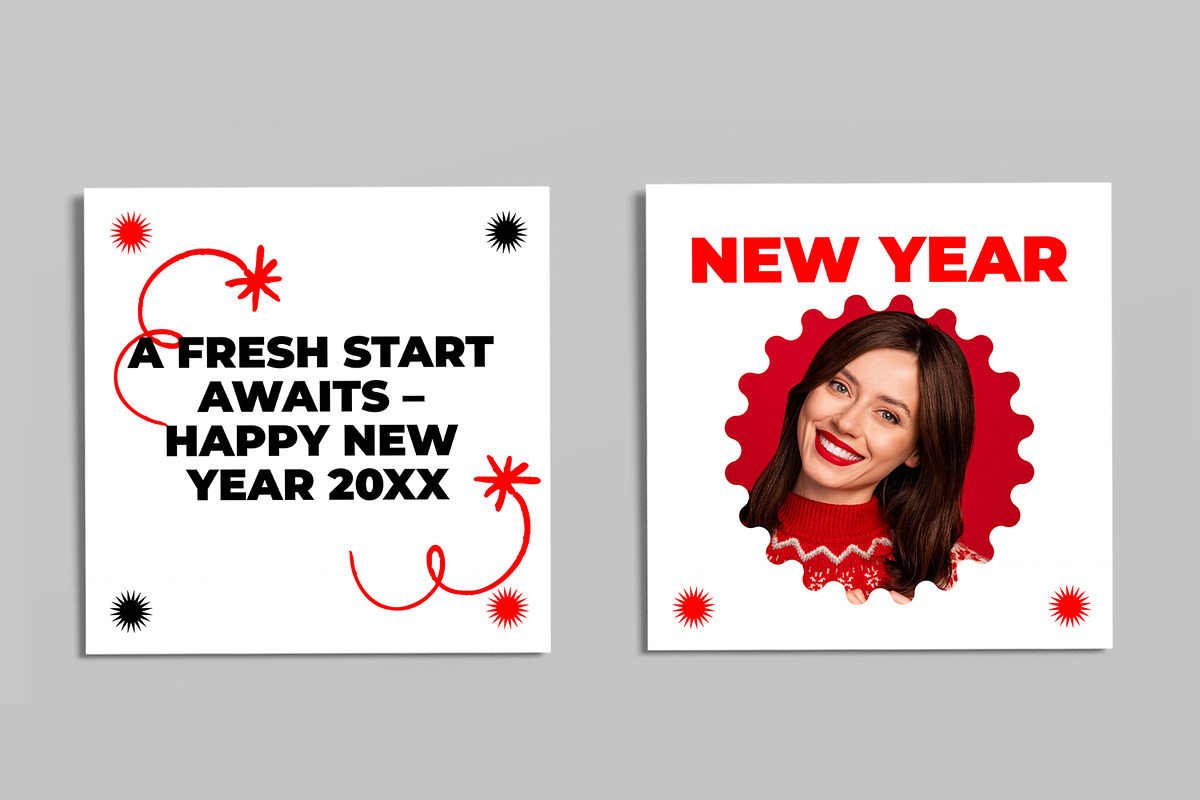 New Year Social Media Post, a Social Media Template by ContestDesign (Photo 5 of 7)