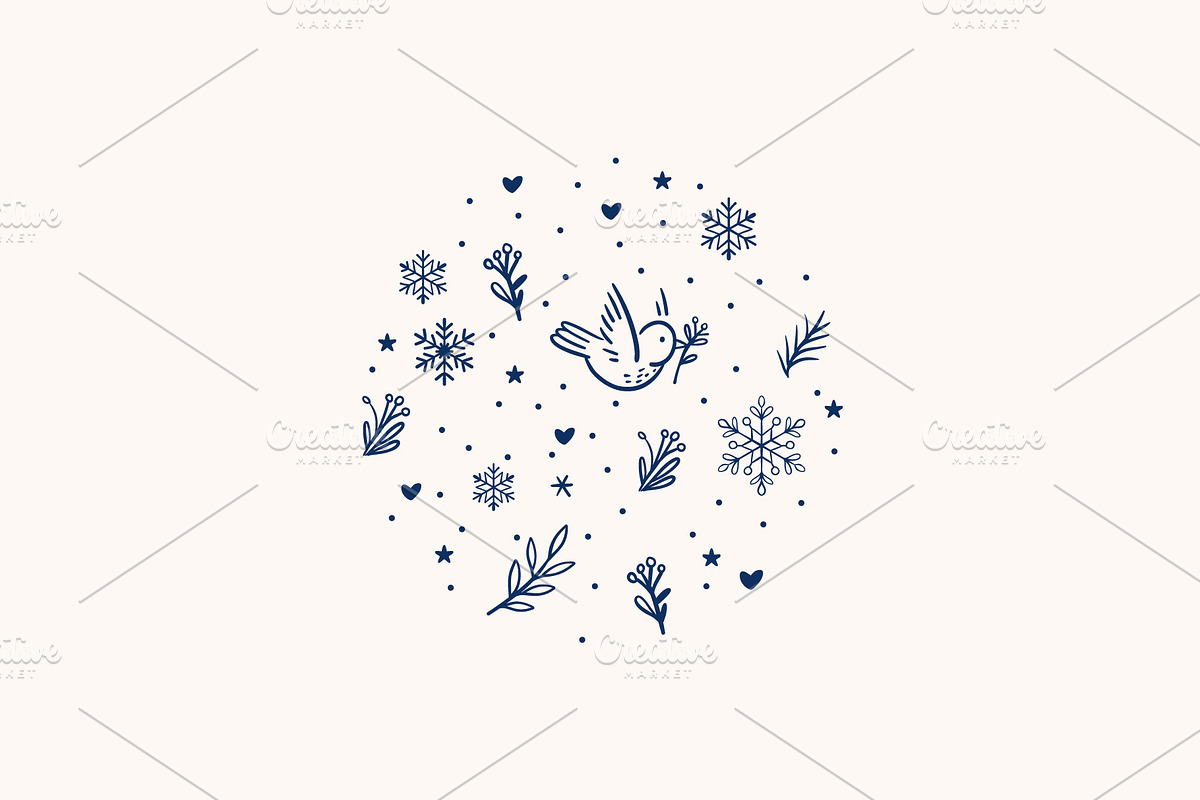 50 Hand-Drawn Winter Snowman Clipart, a Seasonal Illustration by SvetaGallery (Photo 4 of 7)