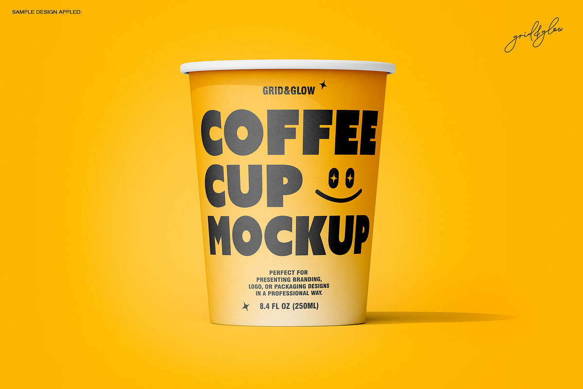 Coffee Cup Mockup Set – 6 PSD Files, a Packaging Mockup by Grid&Glow (Photo 5 of 8)