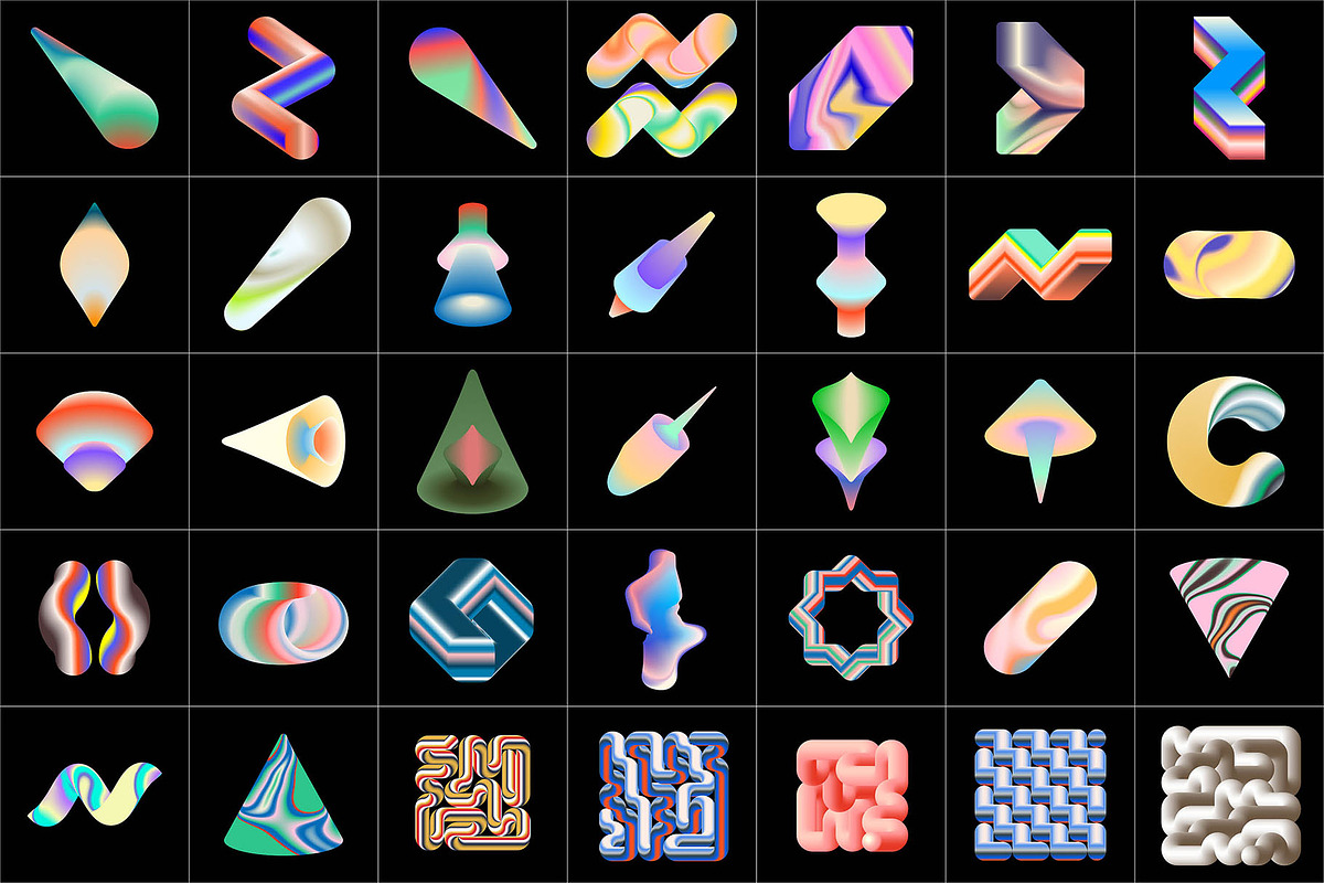 Gradient Blend Noise 3, an Object Graphic by kloroform (Photo 29 of 32)