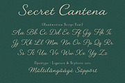 Secret Cantena – Handwriting Font, a Handwritten Font by Struggle Studio (Thumbnail 9 of 11)