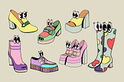 Funny Shoes - Character Collection, an Illustration by Alina Sh (Thumbnail 3 of 7)