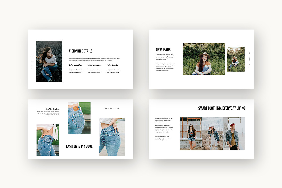 Hxan : Casual Wear Powerpoint, a Presentation Template by Punkl Camp (Photo 3 of 16)