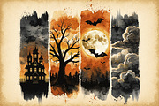 Halloween Brushstroke PNG, a Work Illustration by Sublimation Artist (Thumbnail 1 of 9)