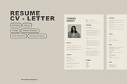 COS I Resume - CV - Letter, a Resume Template by Studio Brand (Thumbnail 1 of 5)