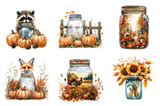 Fall Mason Jar Design PNG, an Illustration by SinaCreation (Thumbnail 3 of 7)