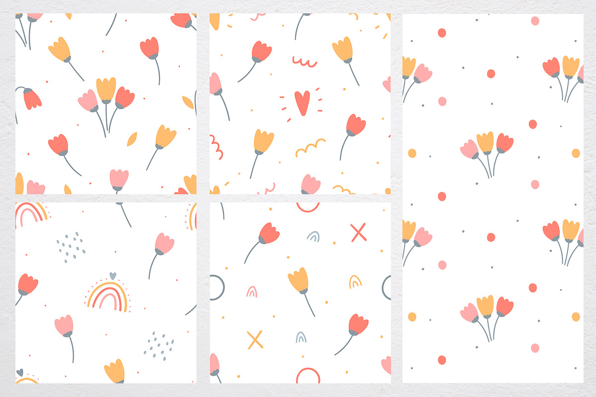 Kids cute floral seamless pattern, a Pattern Graphic by hanifa_design (Photo 9 of 10)