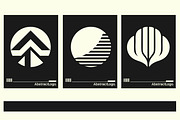 Modern Abstract Logo Template Vol 9, a Solid Icon by Tekuni (Thumbnail 4 of 12)