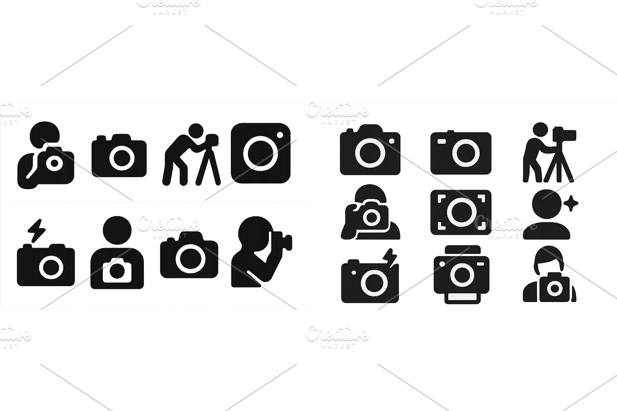 Collection of camera and photography, a Technology Illustration by ZinetroN