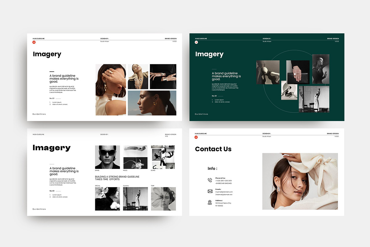 Huas Brand Guideline Presentation, a Presentation Template by Studio Artisan (Photo 10 of 10)